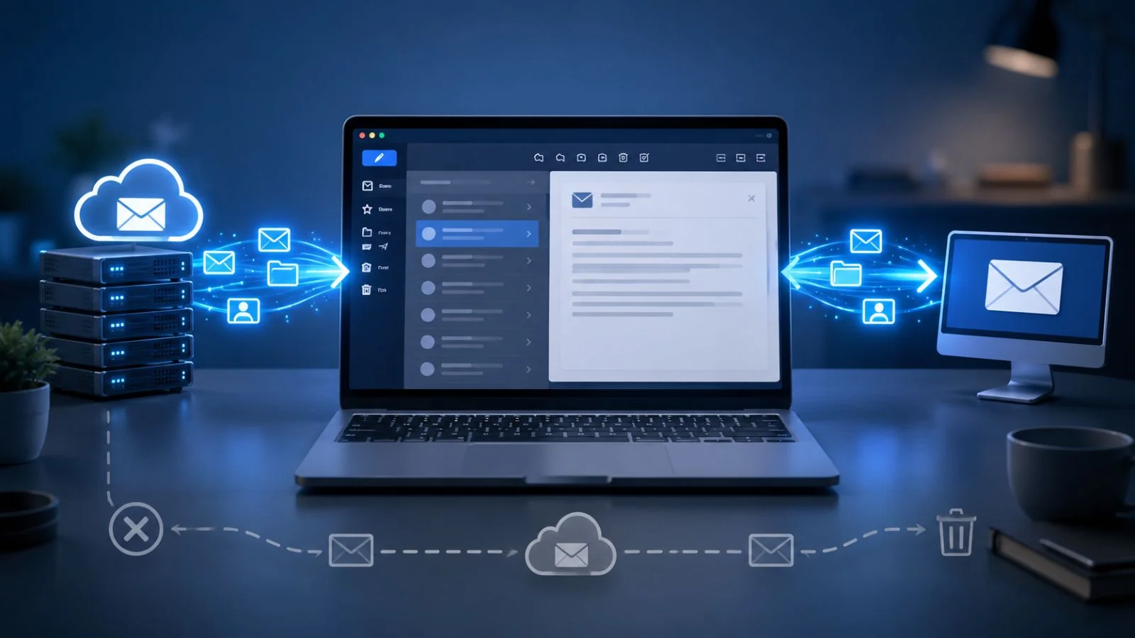DomainFactory-E-Mail in Outlook einrichten: IMAP-Postfach direkt mit Outlook verbunden statt nur per Weiterleitung – Schritt-für-Schritt-Anleitung mit Server-Daten und Ports