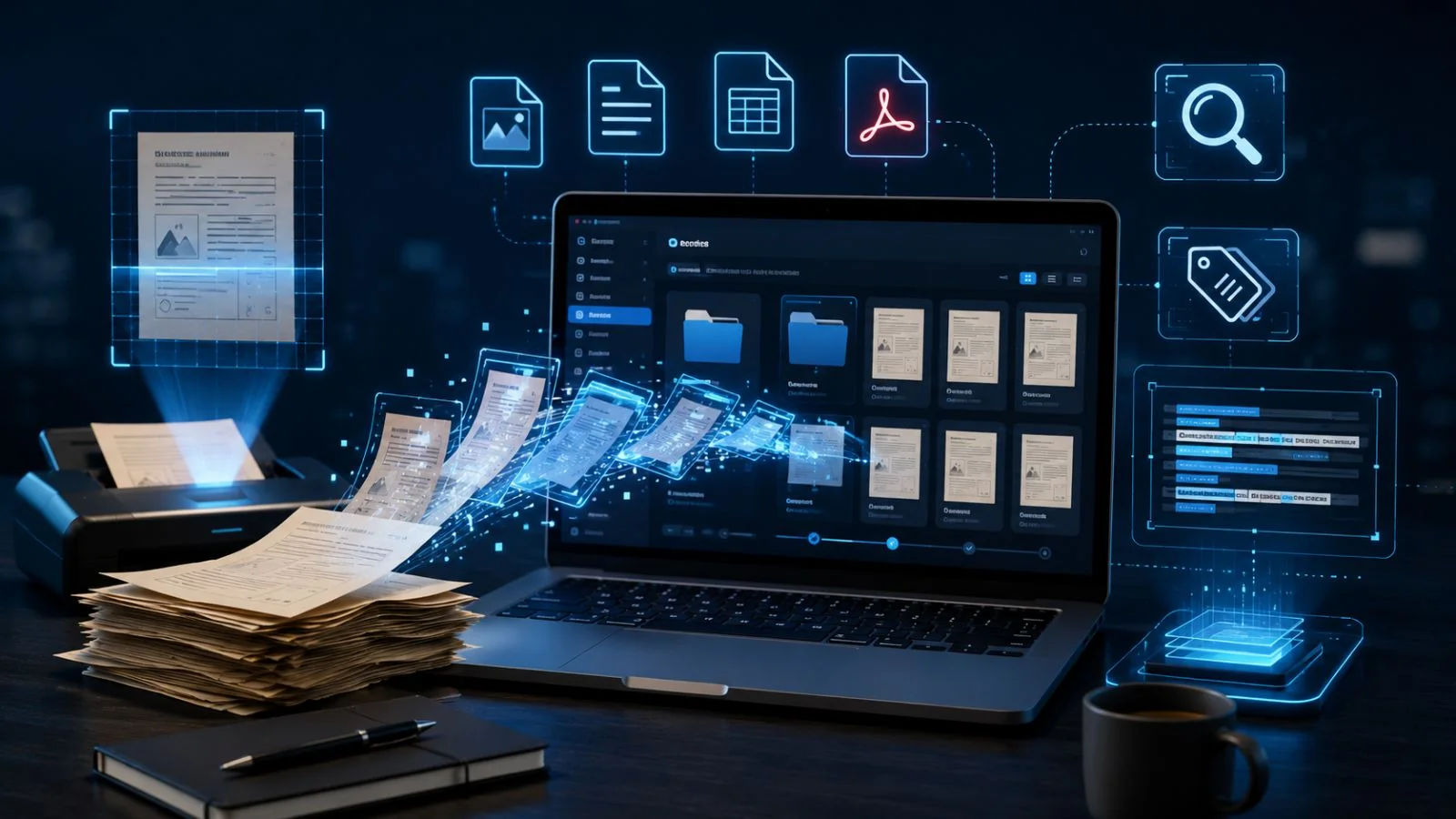 Paperless-ngx Einrichtung aus Hannover: Open-Source-Dokumentenmanagement mit automatischer Texterkennung (OCR), intelligenter Klassifizierung von Rechnungen, Verträgen und Belegen, Volltext-Suche und Mobile-Scan-App – DSGVO-konform und selbst gehostet